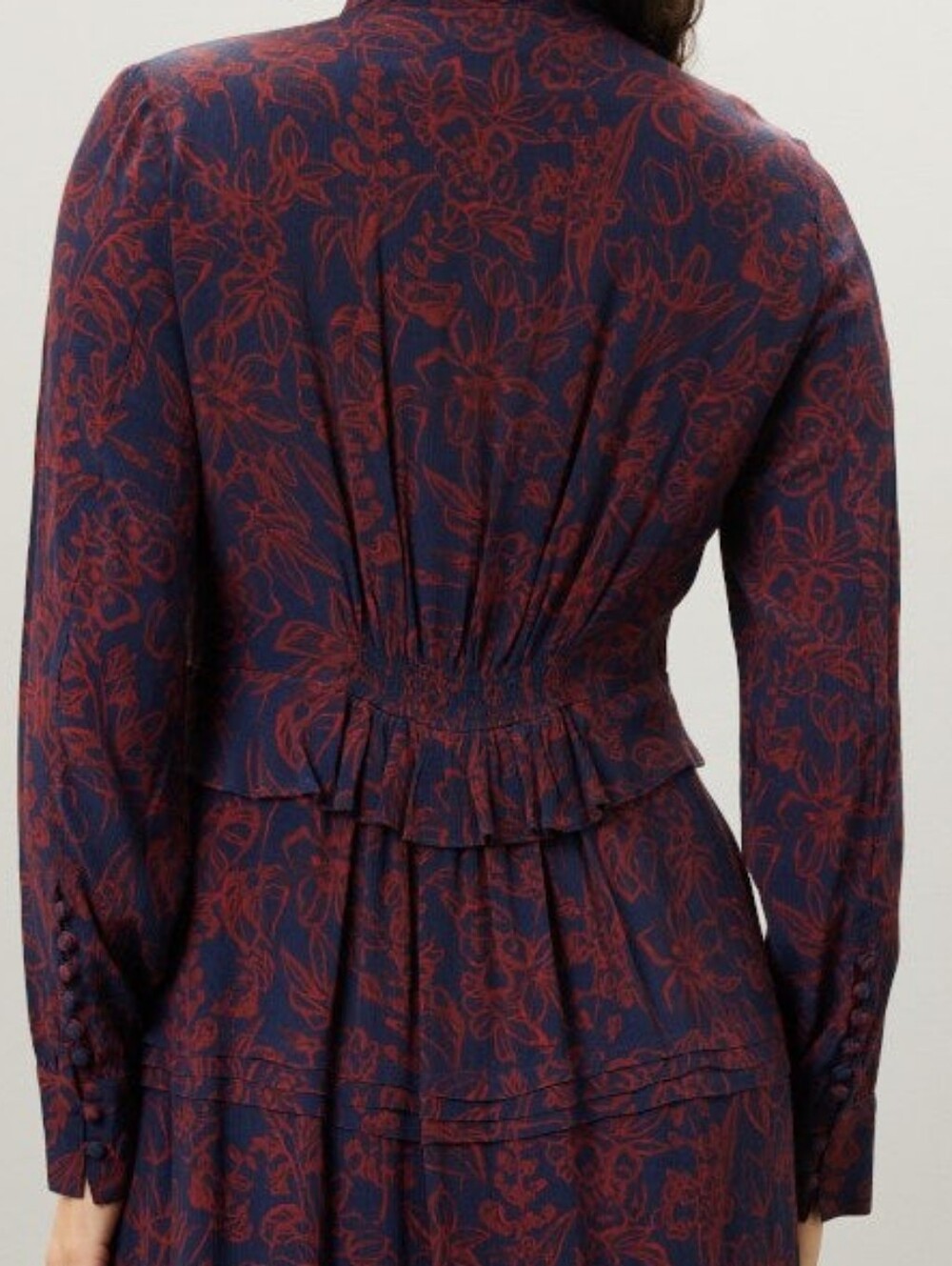 JASON WU | $410 Floral Shirt Dress - Picture 8 of 8